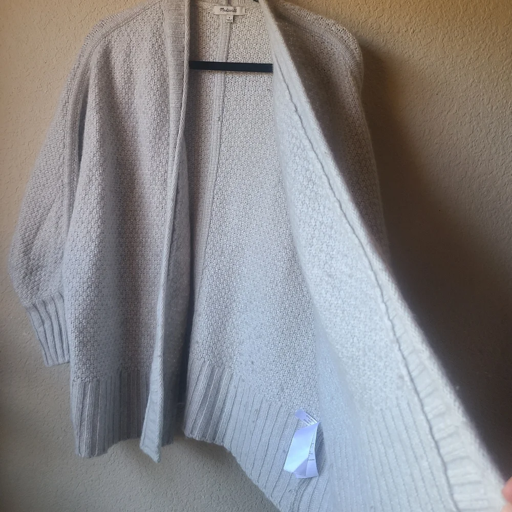 Madewell Whitley Open Cardigan Sweater Women's Size S